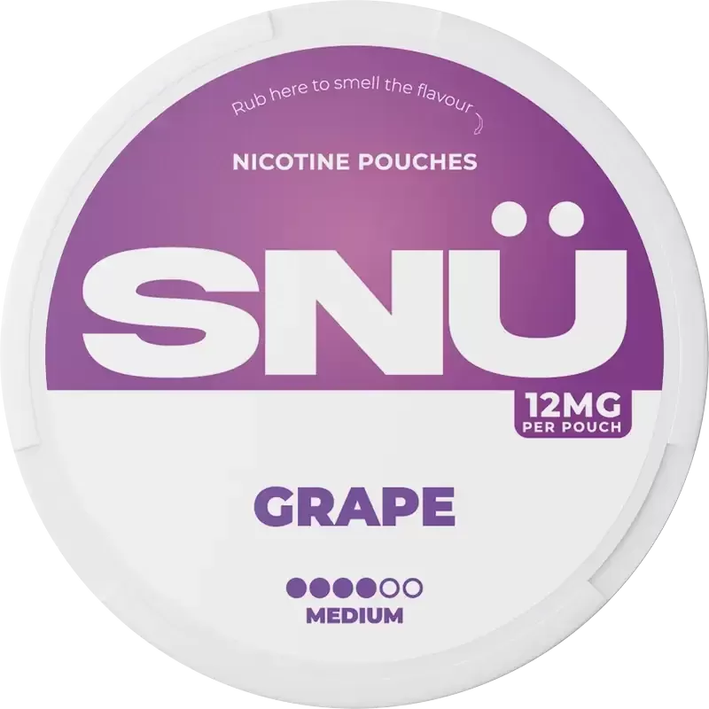 SNÜ Grape Nicotine Pouches By Bar Juice