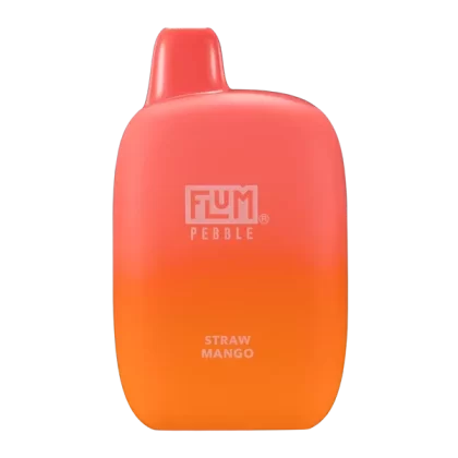 Straw Mango Flum Pebble 6000 Puffs Rechargeable Disposable Vape 14ML