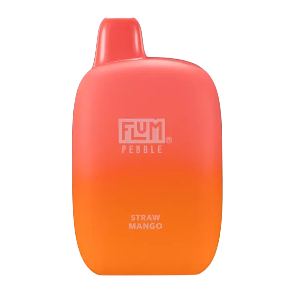Straw Mango Flum Pebble 6000 Puffs Rechargeable Disposable Vape 14ML