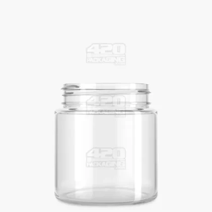Straight Sided Clear Plastic Jars | 53mm – 4oz – 100 Count