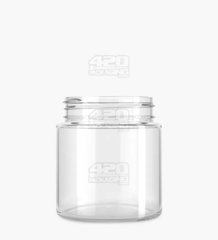 Straight Sided Clear Plastic Jars | 53mm – 4oz – 100 Count
