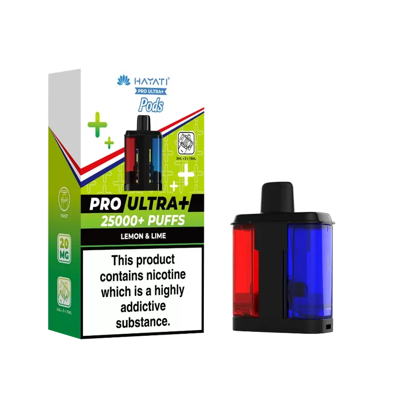 Hayati Pro Ultra Plus 25k Prefilled Pods Lemon & Lime