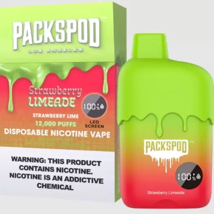 Packspod Disposables [12000 puffs] – Strawberry Limeade