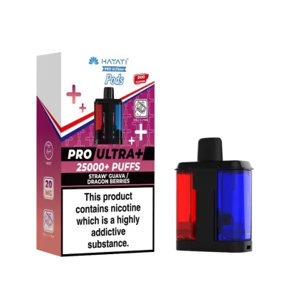 Hayati Pro Ultra Plus 25k Prefilled Pods Straw’ Guava/Dragon Berries