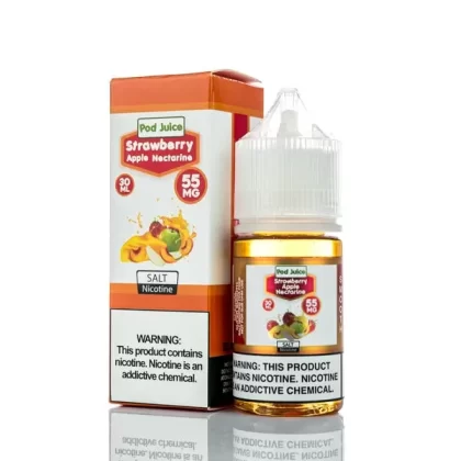 Pod Juice Smooth Salt Strawberry Apple Nectarine 30ml