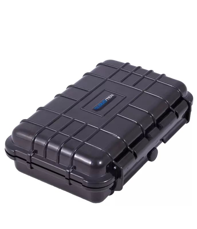 CLOUD/TEN 7.4″ Smell Proof Hard Travel Case with Customizable Foam –
