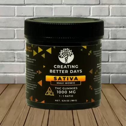 Creating Better Days Delta 9 Gummies 1000mg