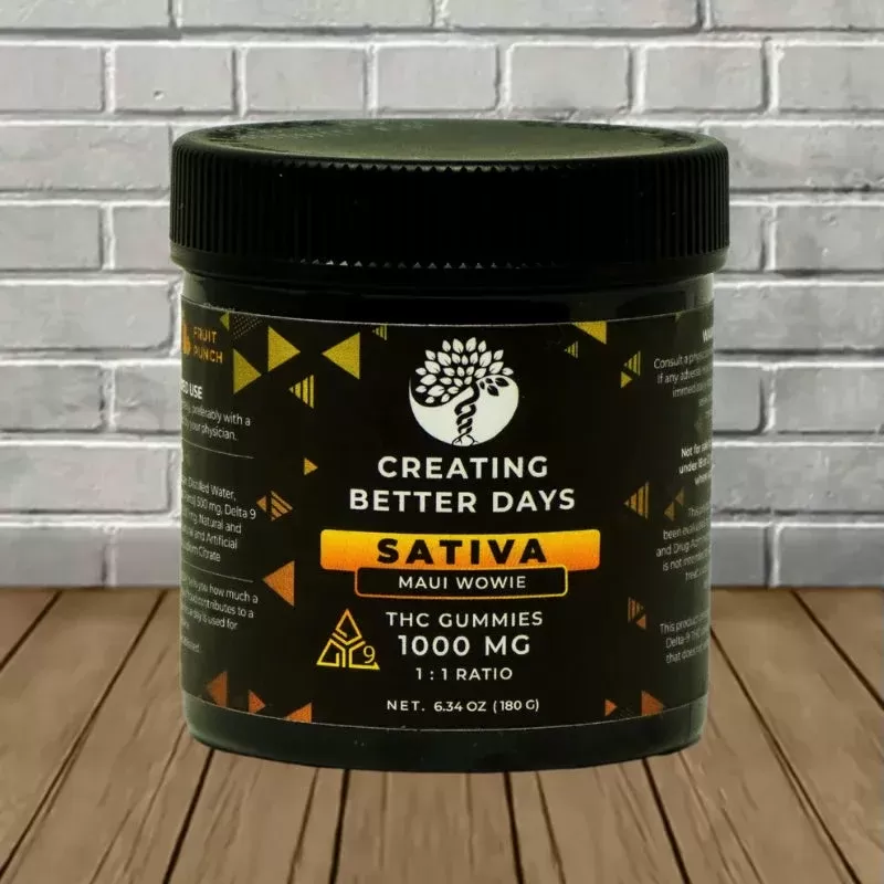 Creating Better Days Delta 9 Gummies 1000mg