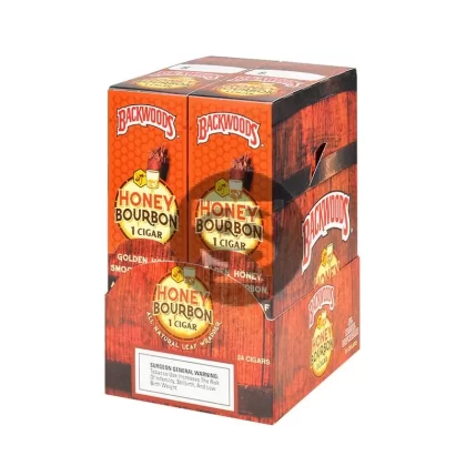 Backwoods Singles Honey Bourbon Cigars Pack of 24