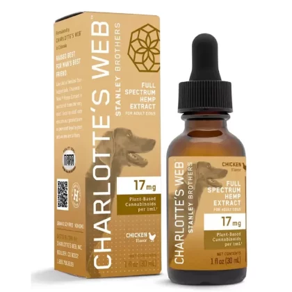 Full Spectrum CBD Pet Tincture – Chicken- 17mg – Charlotte’s Web