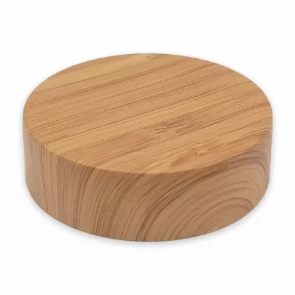 eBottles Faux Wood Child-Resistant Smooth-Sided Cap | 53 mm