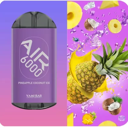 Yami Bar Air 6000 Disposable 6000 Puffs – Pineapple Coconut Ice