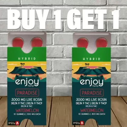 B1G1 Enjoy Hemp Live Rosin D9 | THCP | D8 Blister Pack 3000mg