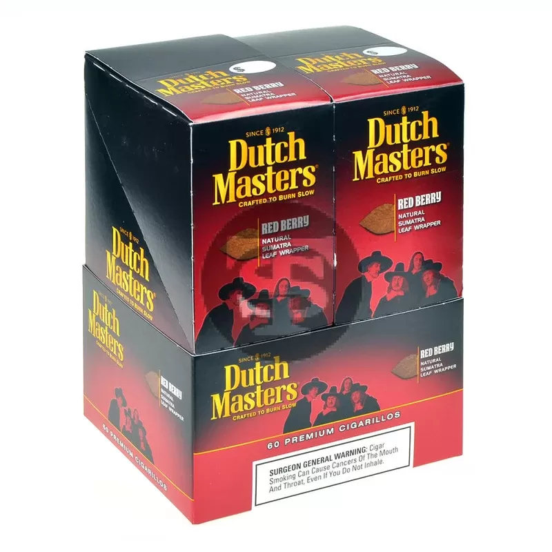 Dutch Masters Cigarillos Red Berry 20 Pouches of 3
