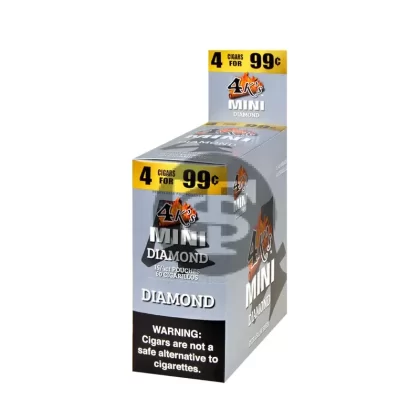 4 Kings Mini Cigarillos 4 For 99c 15 Packs of 4 Diamond
