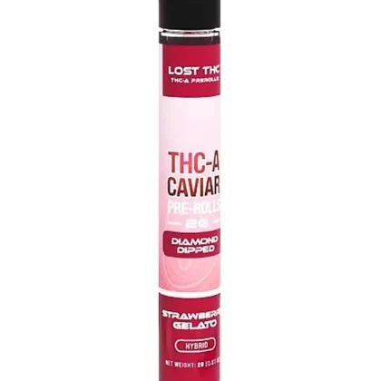 Strawberry Gelato Lost THCA Caviar Diamond Dipped Pre-Roll 2G