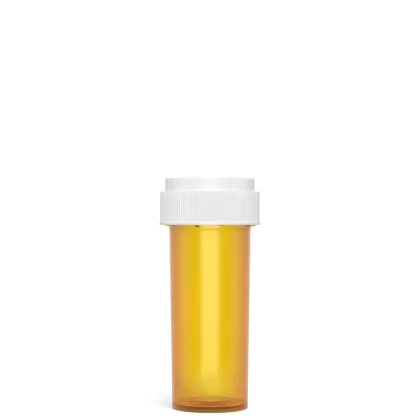 Child Resistant | Amber Reversible Cap Vials | 16dr – 3g – 230 Count