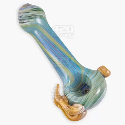 Color Pull Spoon Hand Pipe w/ Multi Horns