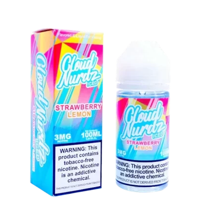 Cloud Nurdz ICED E-Liquid No Nicotine Vape Juice 100ml (Strawberry