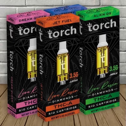 Torch Live Resin Diamonds THCa Cartridge 3.5g
