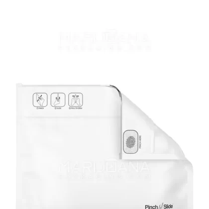 Child Resistant | Pinch N Slide ASTM Matte White PCR Mylar Exit Bags