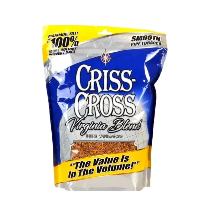 Criss Cross Virginia Blend Smooth Pipe Tobacco, 8oz Bag