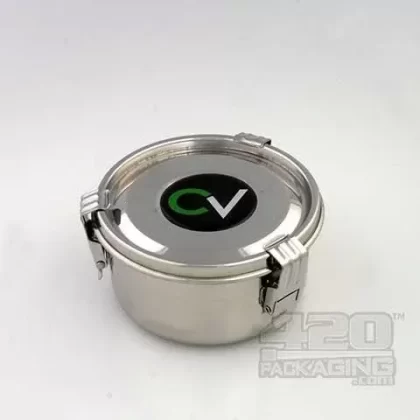 .35 Liter C-Vault Medium Metal Storage Jar With Boveda Packs