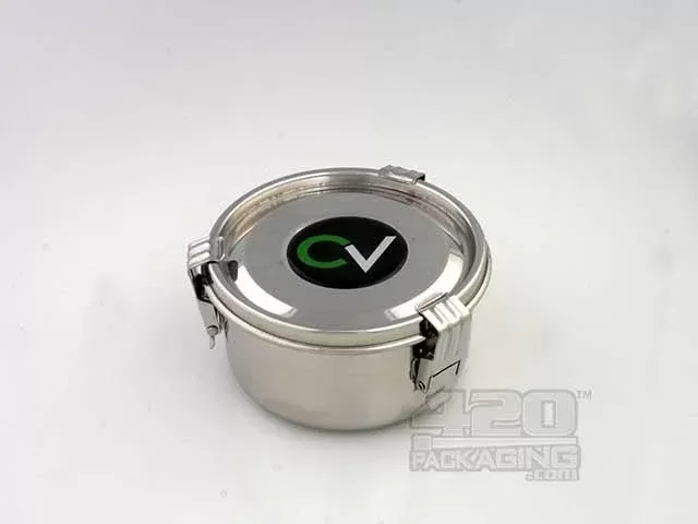 .35 Liter C-Vault Medium Metal Storage Jar With Boveda Packs