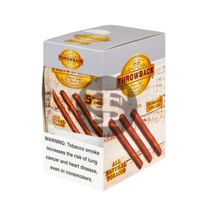 Throwback Russian Cream Cigars, 8 packs of 5