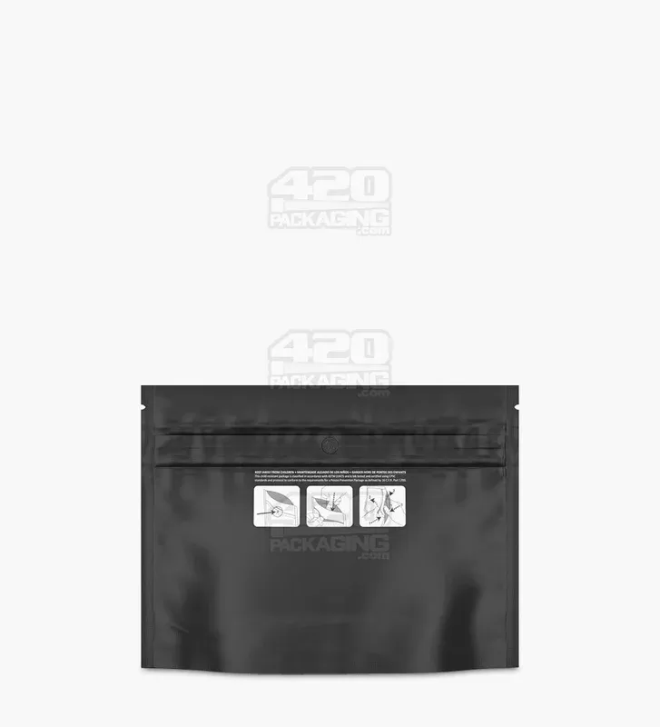 Child Resistant & Tamper Evident | DymaPak Black Mylar Exit Bags