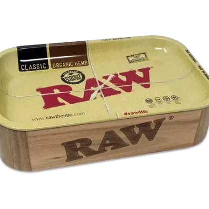 Raw Wood Cache Box w/ Tray – Mini