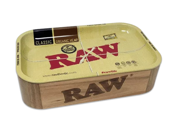 Raw Wood Cache Box w/ Tray – Mini