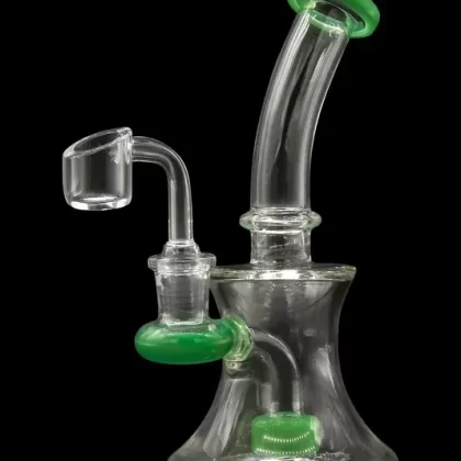 “Father Time” Hourglass Dab Rig with Colored Accents