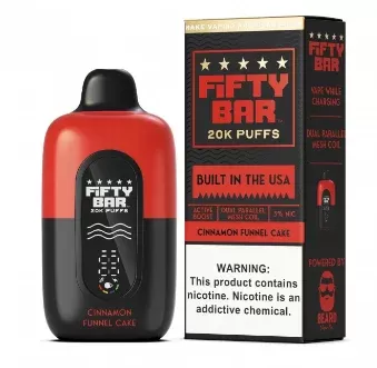 Beard Fifty Bar [20k PUFFS] – Cinnamon Funnel Cake