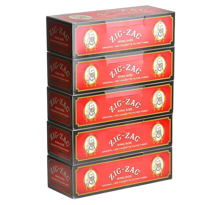 Zig Zag Filter Tubes Original 5 Cartons of 200