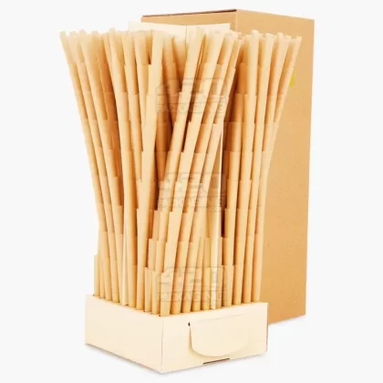 Unbleached Brown Pre-Rolled Cones | 84mm – Brown Paper – 900 Count