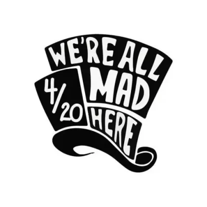 Cannabox June 2019 We’re All Mad Here Sticker