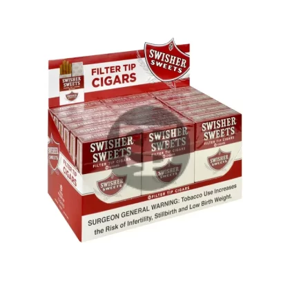 Swisher Sweets Filter Tip Cigars 18 Packs of 16 Regular Display
