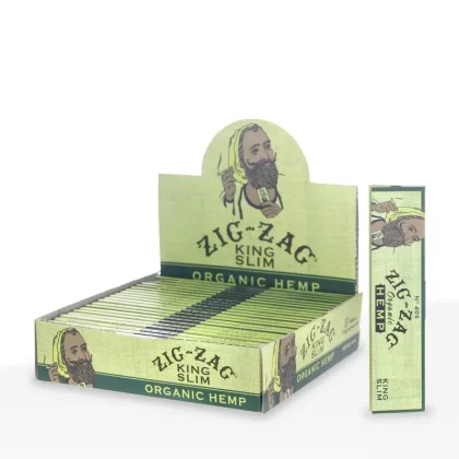Zig-Zag® | King Slim Rolling Paper | 110mm – Organic Hemp – 24 Count