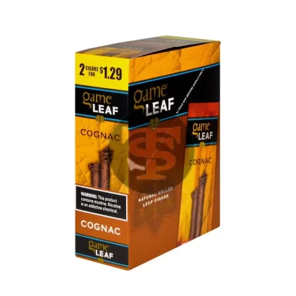Game Leaf Cognac Cigarillos 2 for $1.29 Cents 15 Pouches of 2