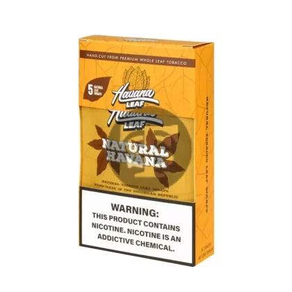 Havana Leaf Natural Tobacco Wrap, Natural 8x5pk