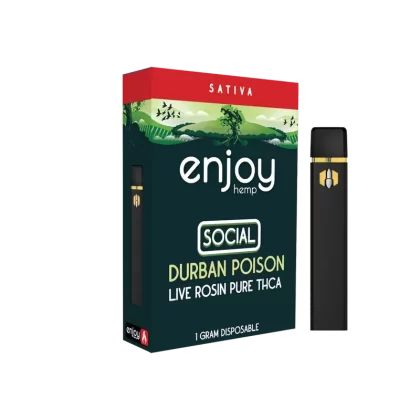 Enjoy Hemp Live Rosin Pure THCA 1ml Disposable for Social – Durban