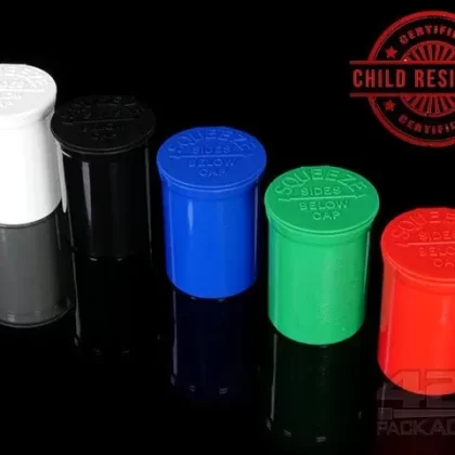 Squeezetops® PST30 Opaque Mix Child Resistant Containers 600/Box