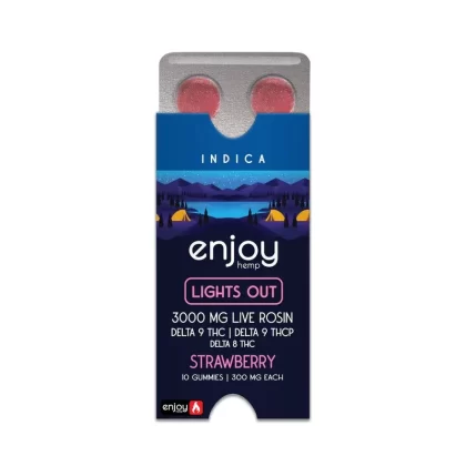 Enjoy Hemp Lights Out 3000mg Gummies (300 mg Each | THCP+D9+D8