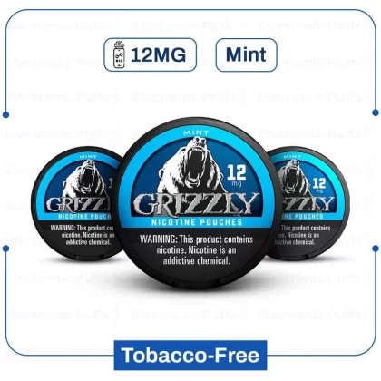 Buy Grizzly Mint 12mg Nicotine Pouch | Electronicpuffs