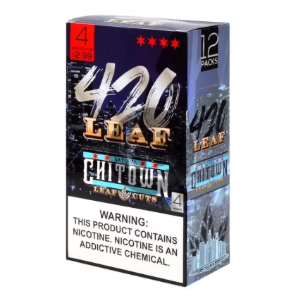 420 Leaf Wraps $2.99 Pre-Priced, 12 packs of 4 ChiTown