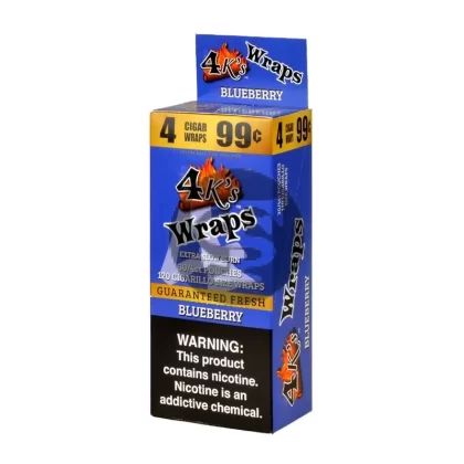 4 Kings Wraps 4 for 99c 30 pack of Blueberry