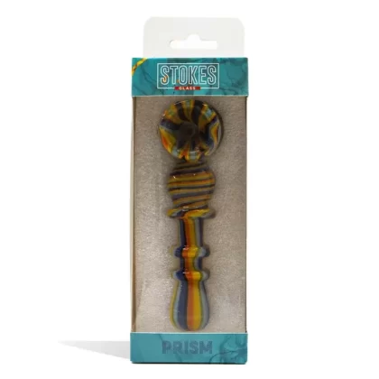 Stokes 5 inch Glass Bubbler Hand Pipe (Prism)