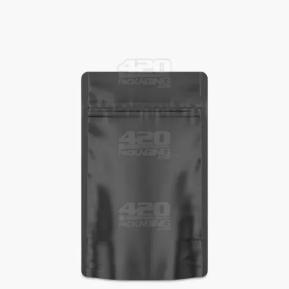 Tamper Evident | Matte Black PCR Mylar Bags (No Tear Notch)
