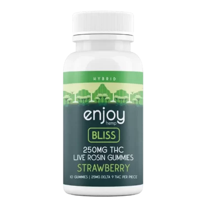 Enjoy Hemp Live Rosin Mega Dose Delta 9 THC 250mg Gummies for Bliss